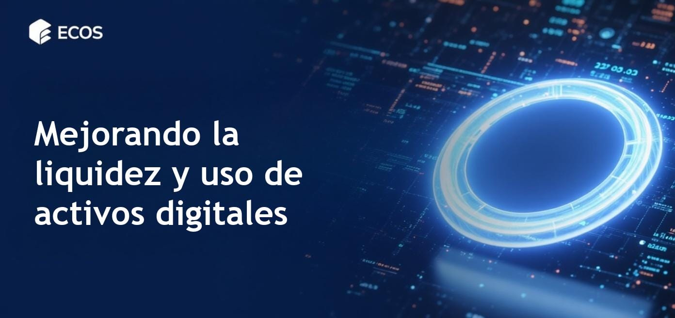 Representación visual de la integración de XRP en plataformas de activos digitales, destacando liquidez y tendencias de mercado.