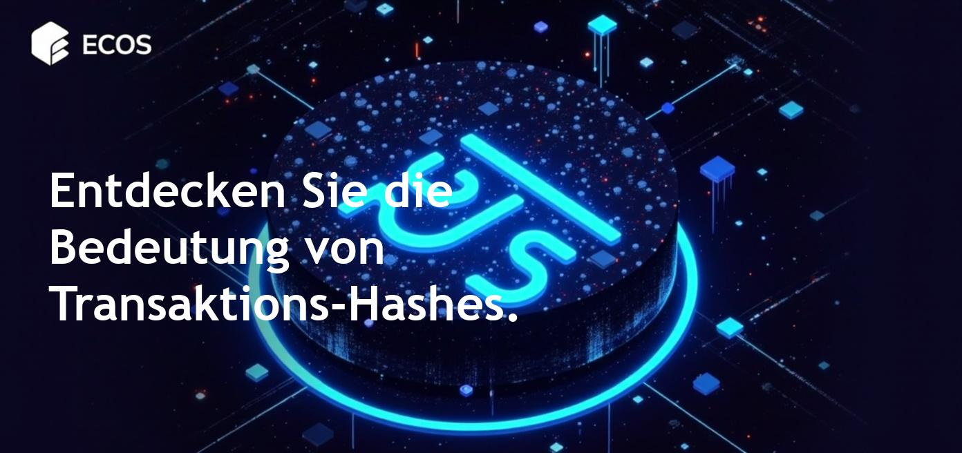 Einzigartiger Kode, der Transaktionen im Blockchain-System verfolgt.