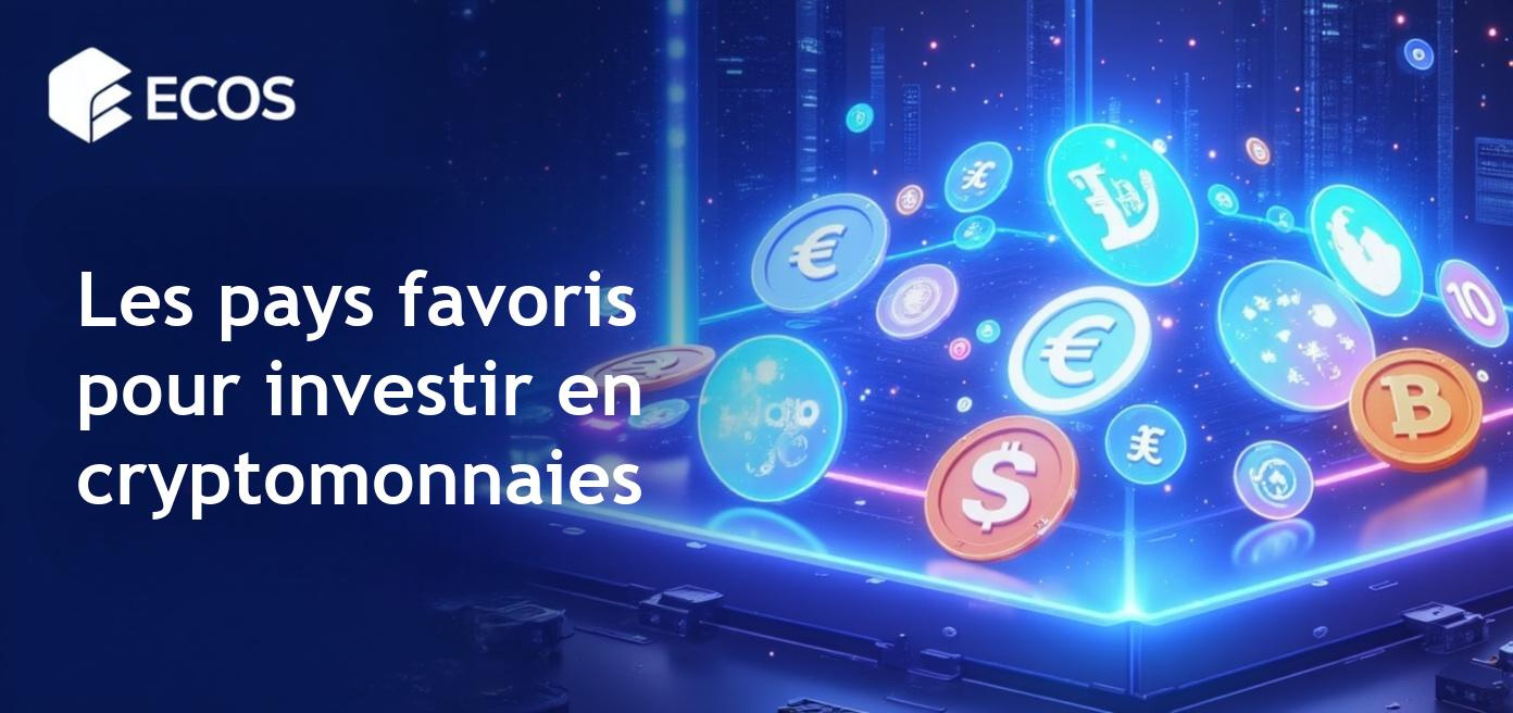 Image illustrant les meilleurs pays favorables à la cryptomonnaie en 2025, notamment les avantages fiscaux et les opportunités de résidence.