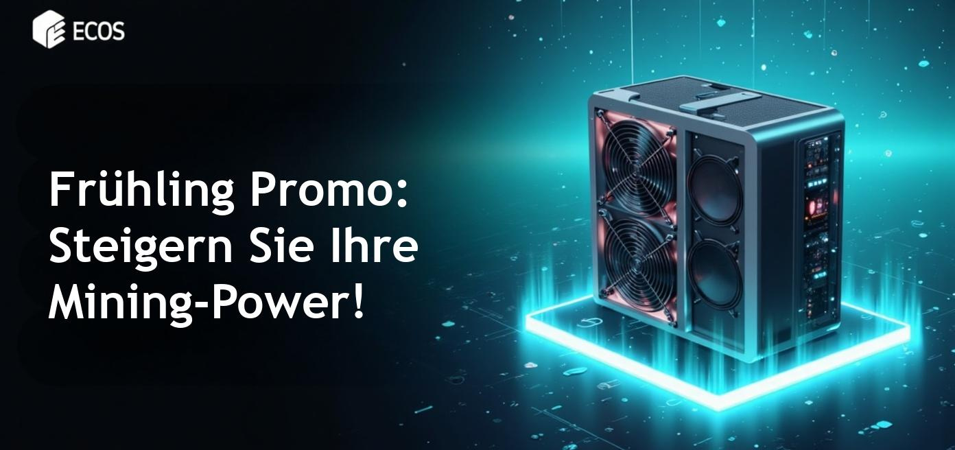 Frühling Promo für Kryptowährungs-Mining-Angebote mit einzigartigen Rabatten.