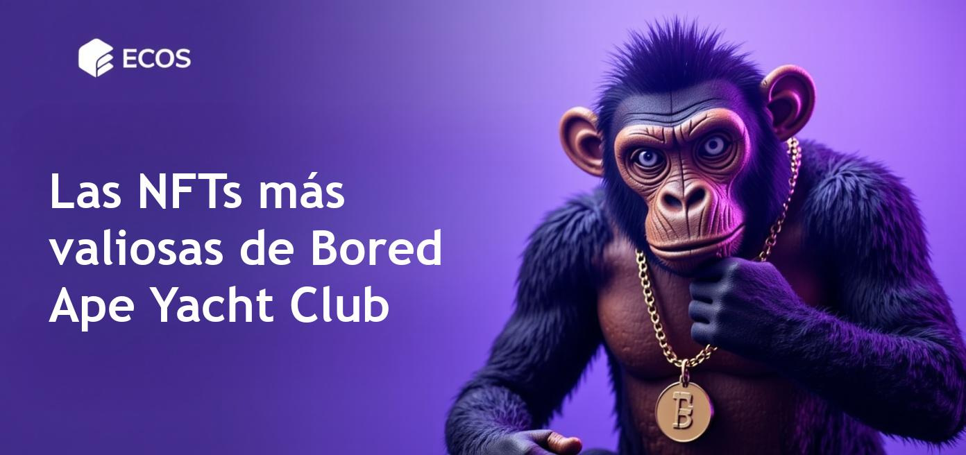Las NFT más caras de Bored Ape Yacht Club, representando el arte digital y la inversión en criptomonedas.