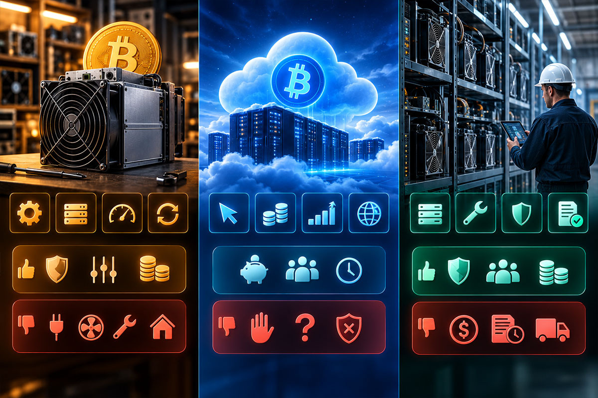 Cloud-Mining-Plattform oder eigener Miner